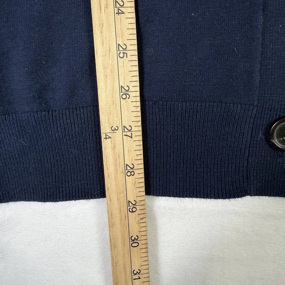 Duluth Trading‎ Cardigan Sweater Womens Size Small Navy Big Buttons Pockets